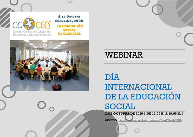 CGCEES - WEBINAR DÍA INTERNACIONAL DE LA EDUCACIÓN SOCIAL "LA PRECARIEDAD EN EL TRABAJO CON LA INFANCIA Y LA ADOLESCENCIA"