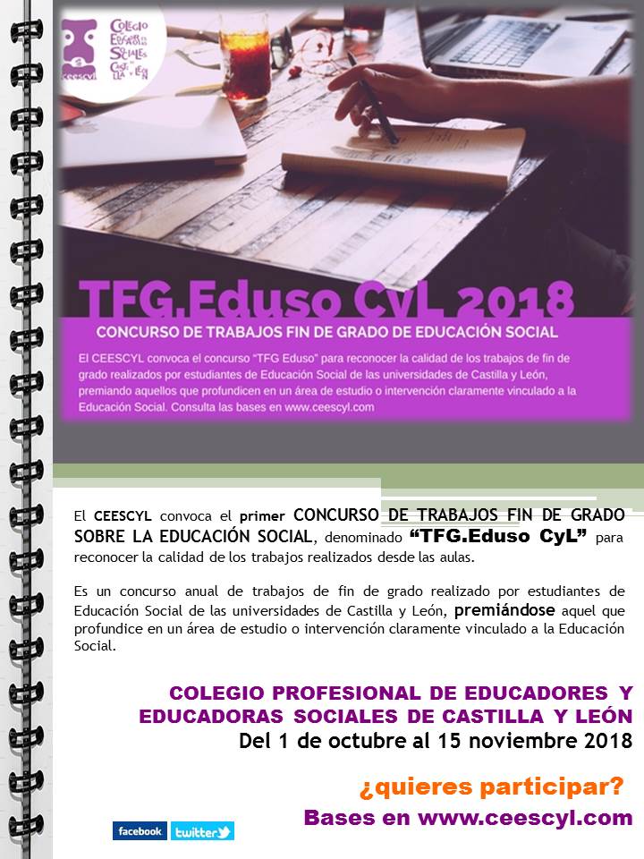 FALLO DEL I CONCURSO DE TRABAJOS FIN DE GRADO EDUSO CEESCYL 2018 (TFG.EDUSO CYL.2018)