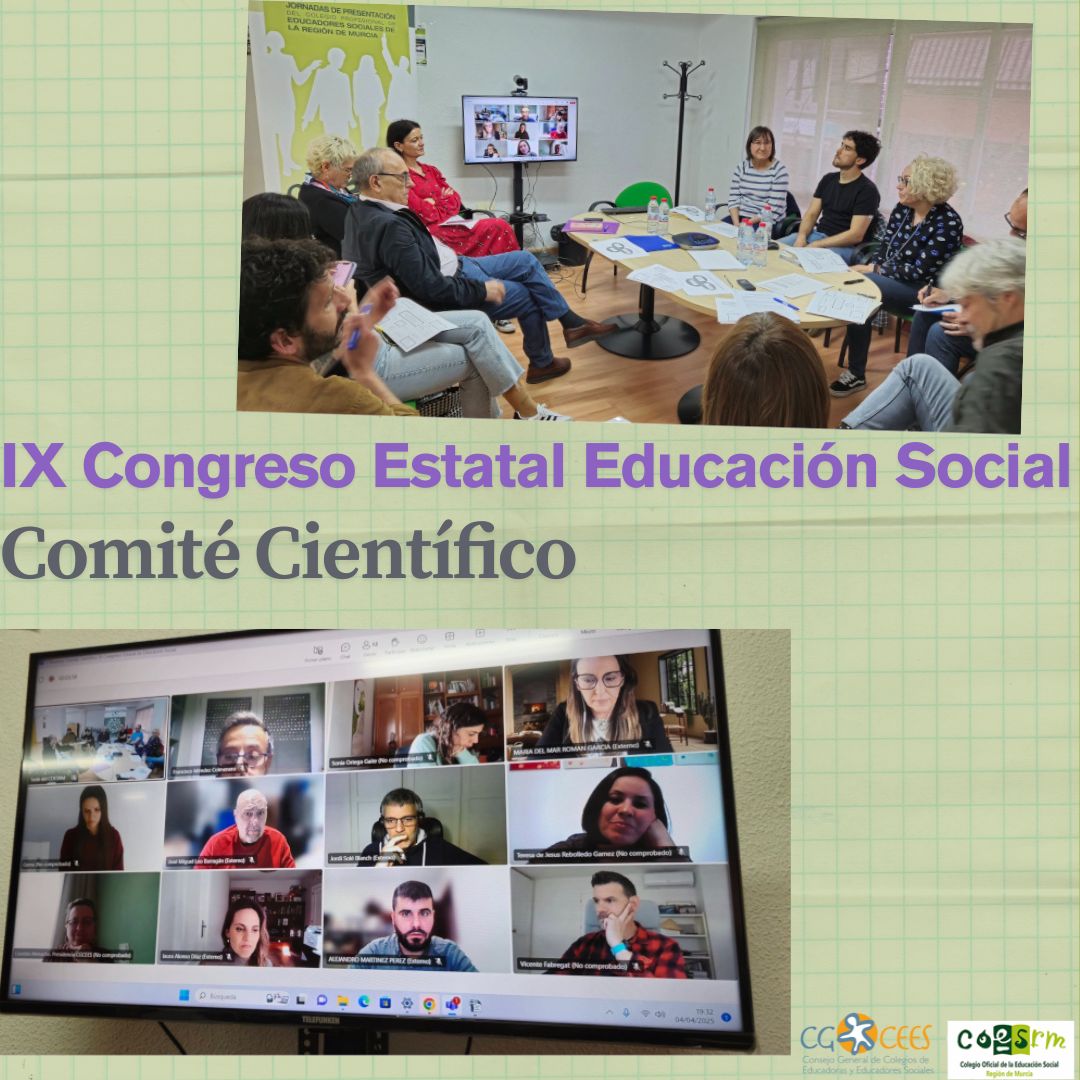 PRIMERA REUNIÓN DEL COMITÉ CIENTÍFICO DEL IX CONGRESO ESTATAL DE EDUCACIÓN SOCIAL. PARTICIPACIÓN REPRESENTANTES DEL CEESCYL